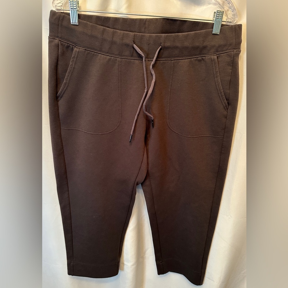 The North Face Women’s Size XL Black Fleece Lined Crop Sweatpants‎ 22” Inseam